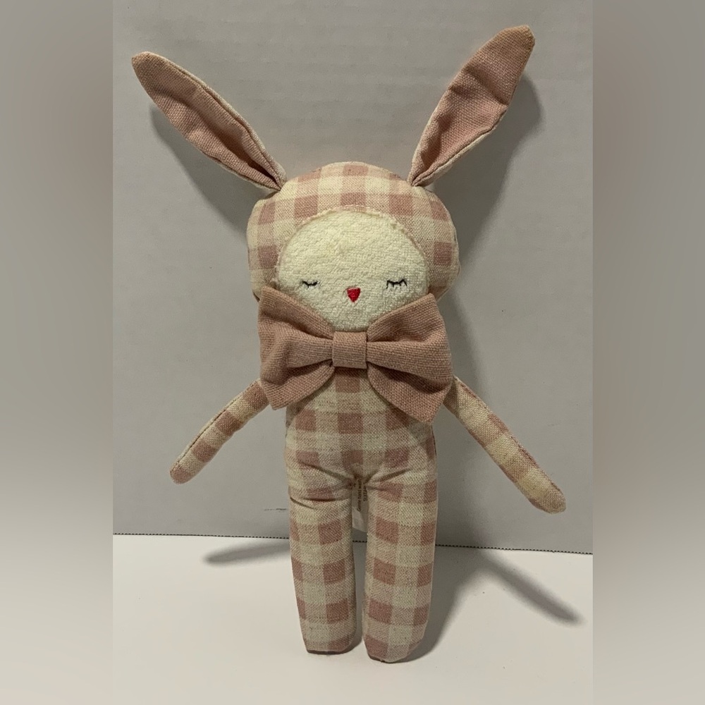 Alimrose Dream Bunny Rose Check Linen 20cm